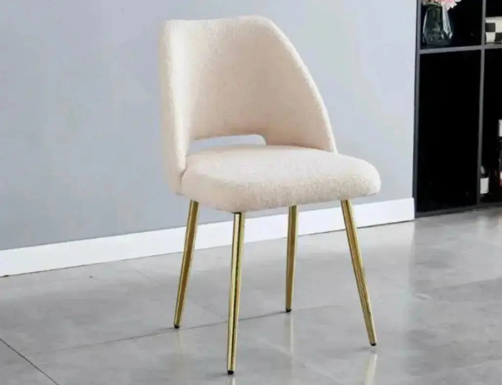 Dressing Table Chair - Quilted Cotton Upholstery
