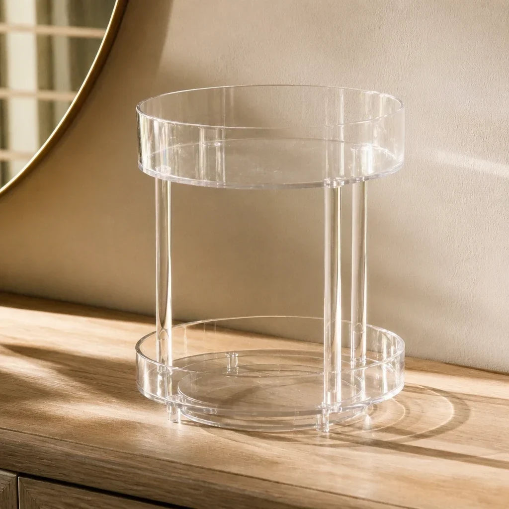 Makeup and Skincare Organiser - 2 Tier Rotating