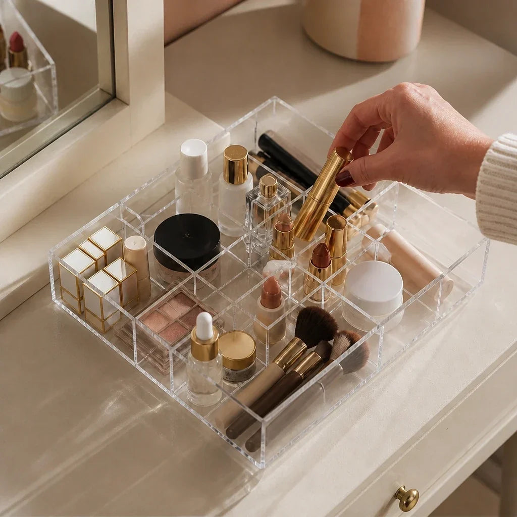 Makeup Drawer Organiser - Acrylic with Dividers