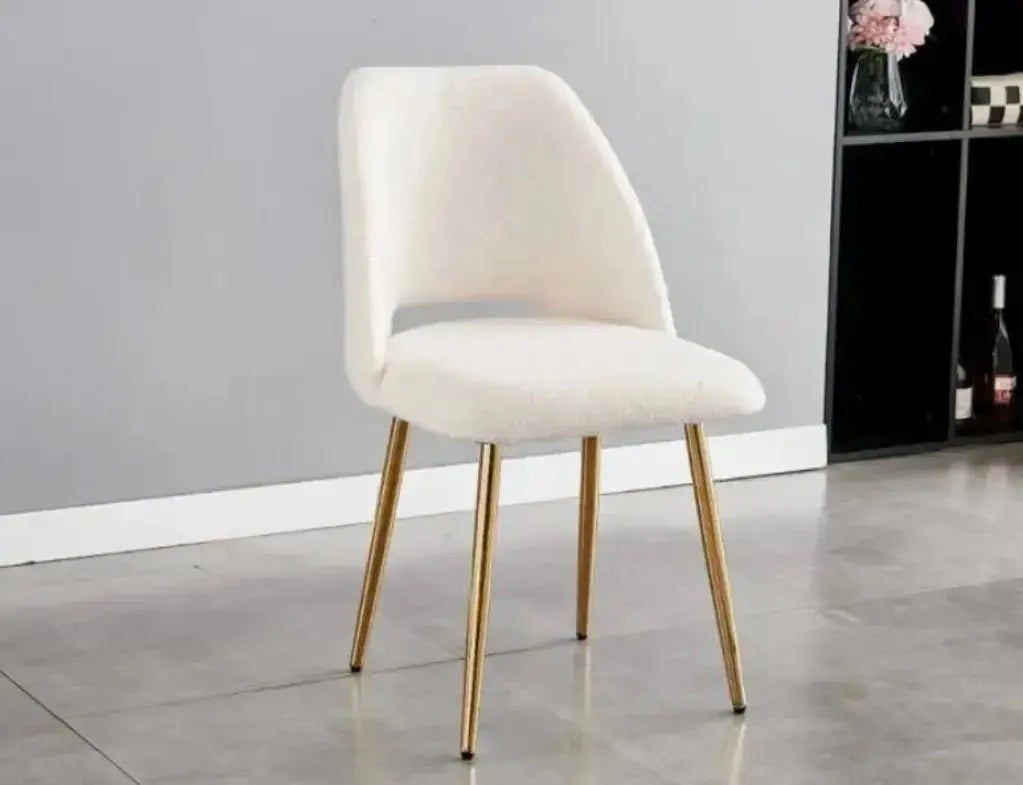 Dressing Table Chair - Quilted Cotton Upholstery