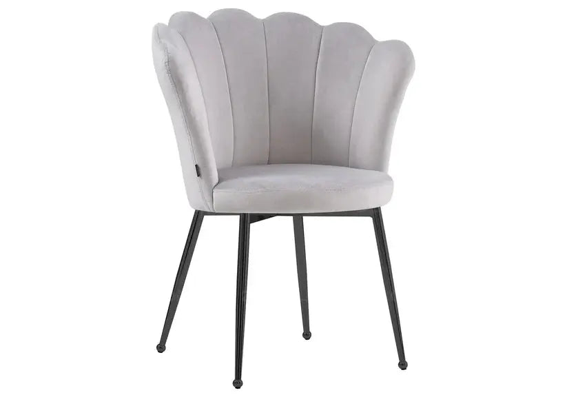 Dressing Table Chair - Velvet, Shell Back