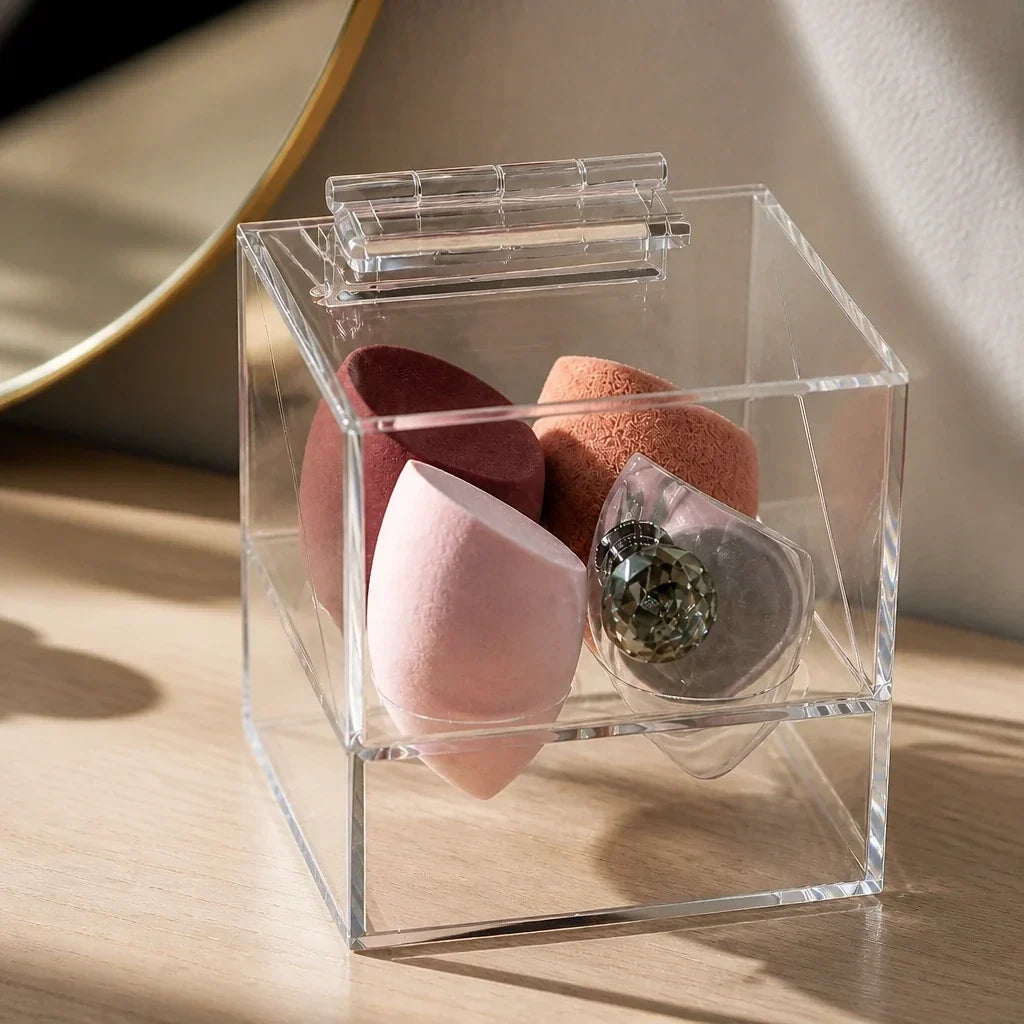 Makeup Organiser for Sponges - Clear Acrylic