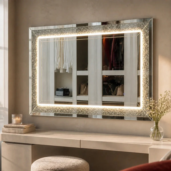 Dressing Table Mirror with Lights - 120x80 or 150x80cm