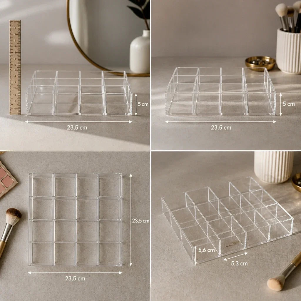 Makeup Drawer Organiser - Acrylic with Dividers