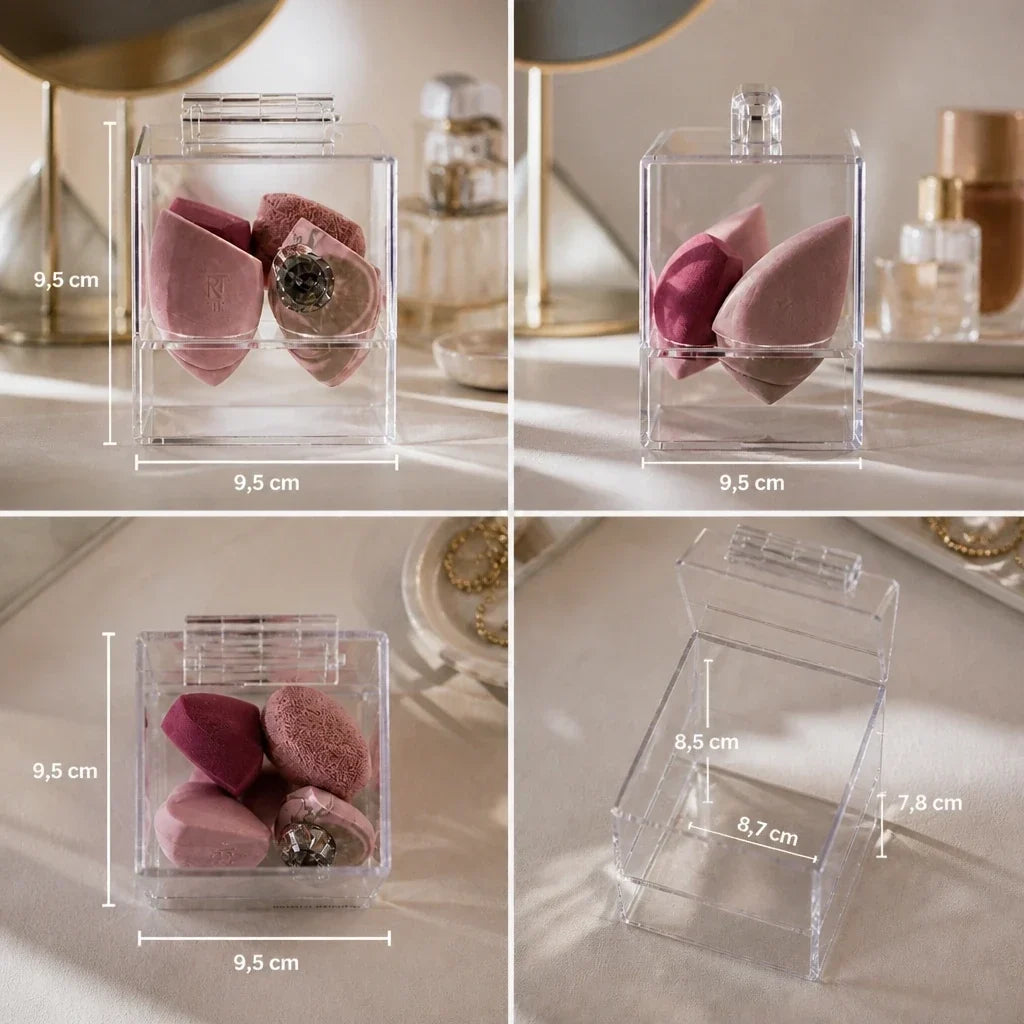Makeup Organiser for Sponges - Clear Acrylic