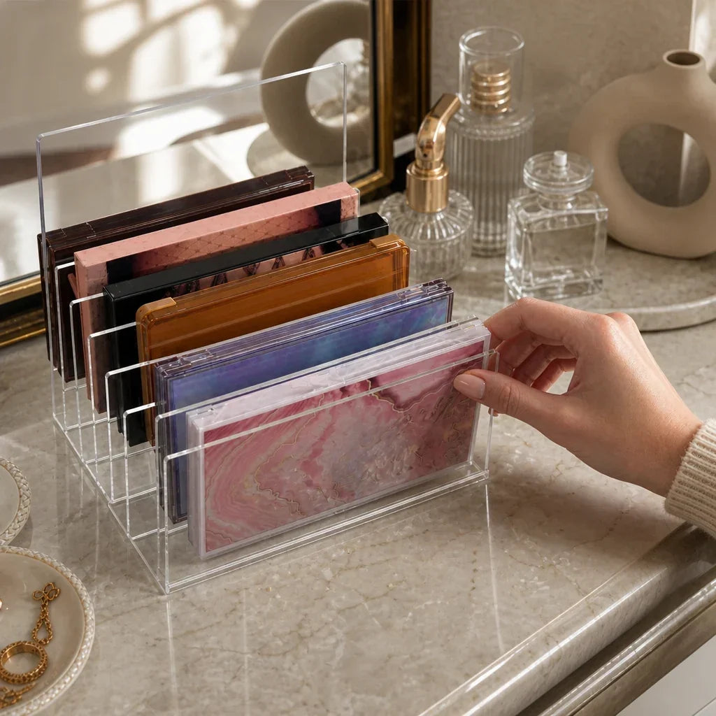 Makeup Organiser for Palettes - Clear Acrylic