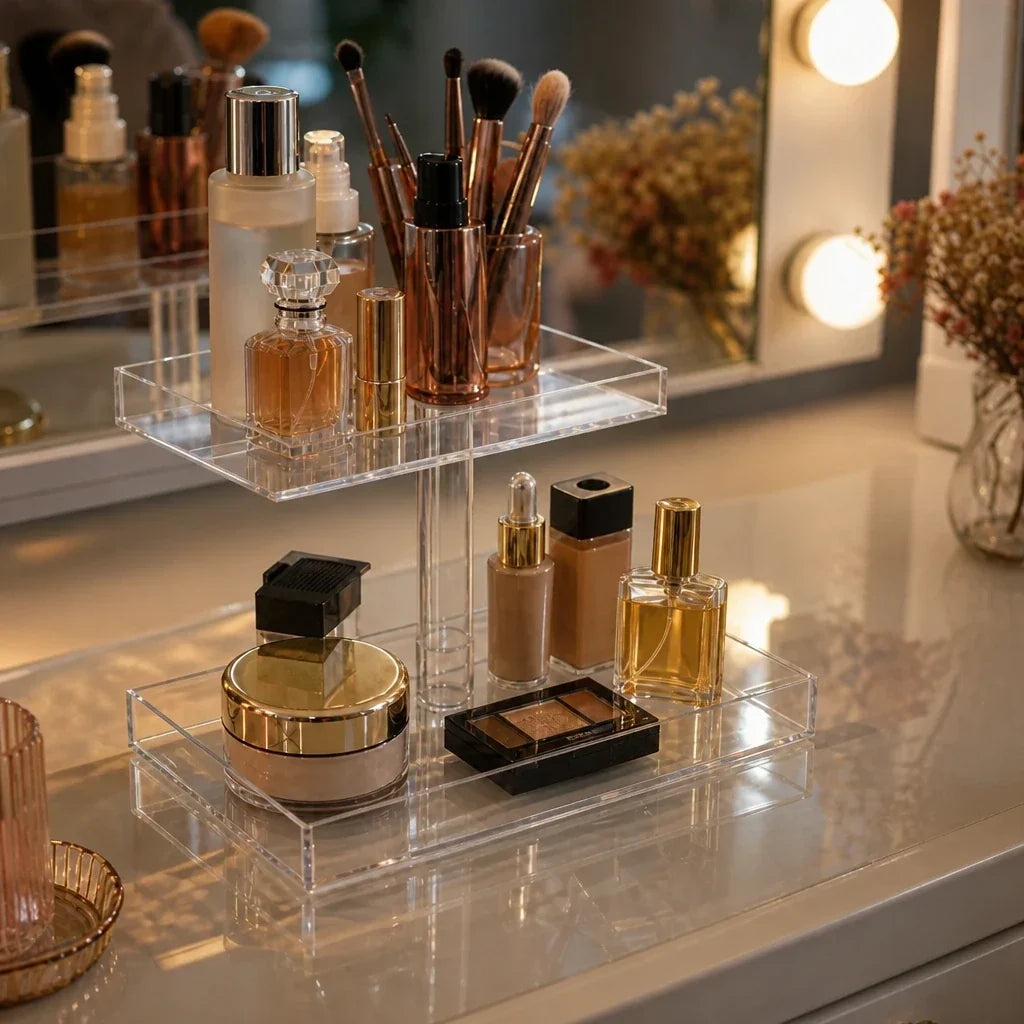 Perfume Organiser - 2 Tier Clear Acrylic Display