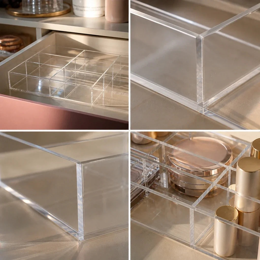 Makeup Drawer Organiser - Acrylic with Dividers