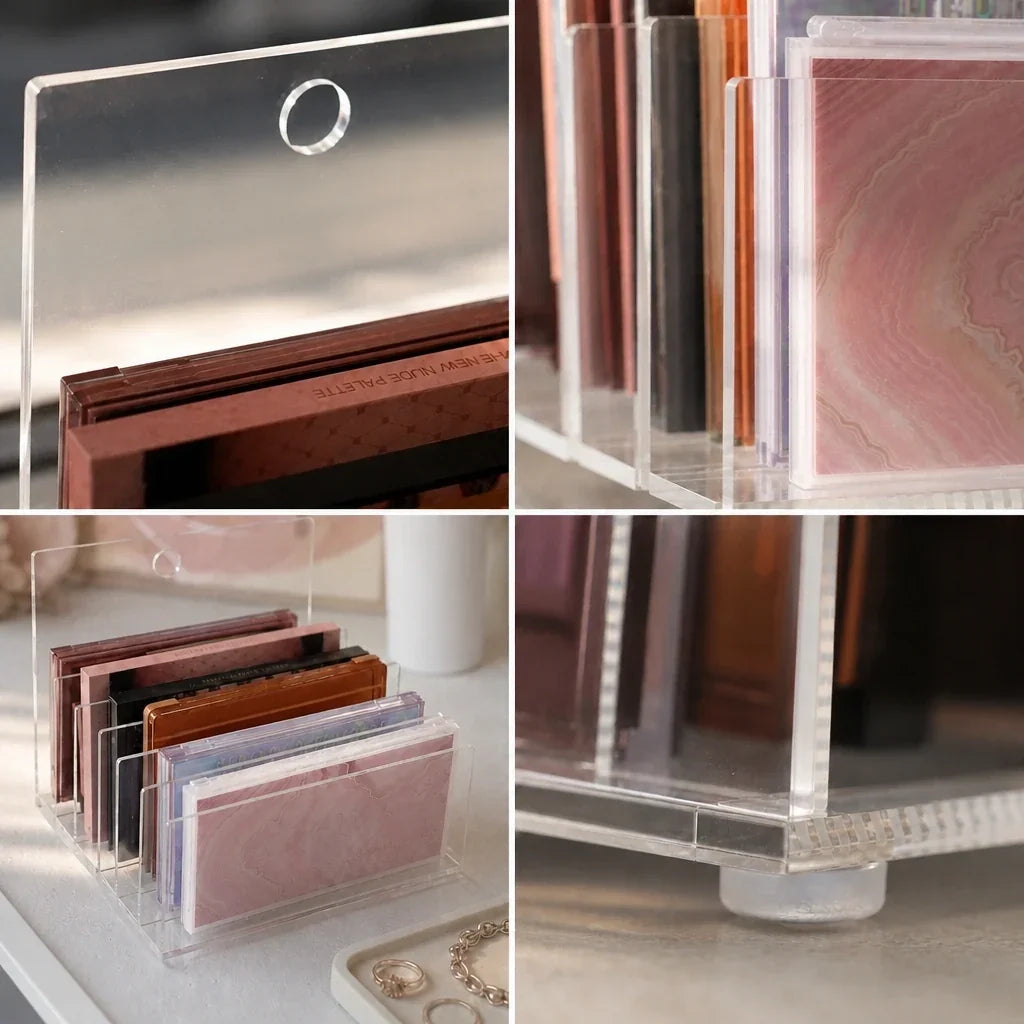 Makeup Organiser for Palettes - Clear Acrylic