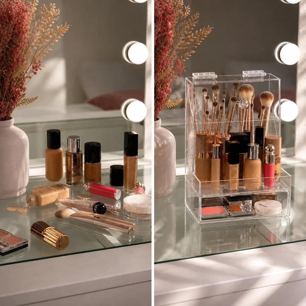 Makeup Organiser for Everyday Essentials - Acrylic