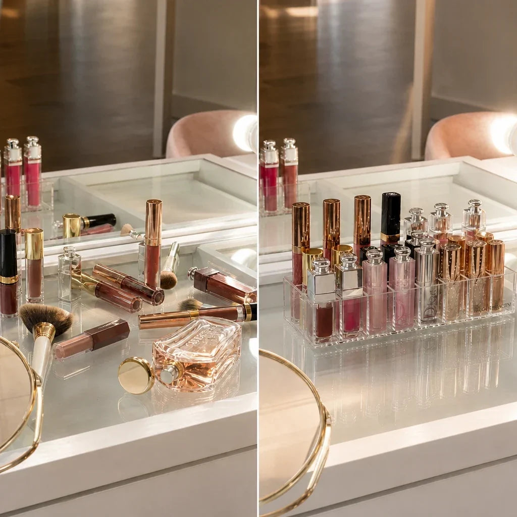 Makeup Organiser for Lipsticks - Clear Acrylic