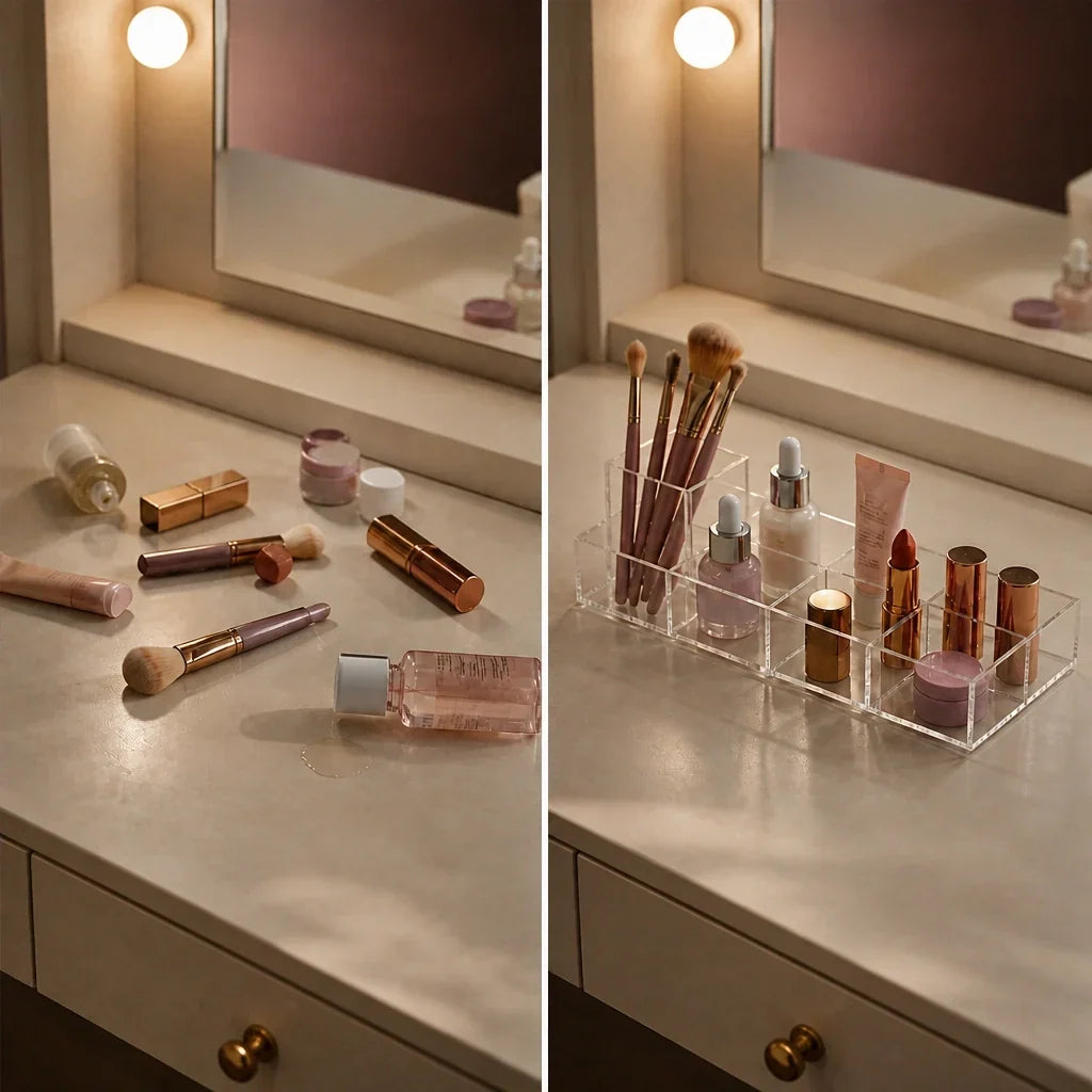 Makeup Drawer Organiser - Acrylic with Dividers